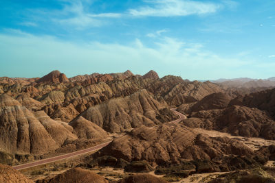 甘肃张掖七彩丹霞风景