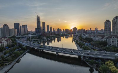 天津河西区陈塘庄风光