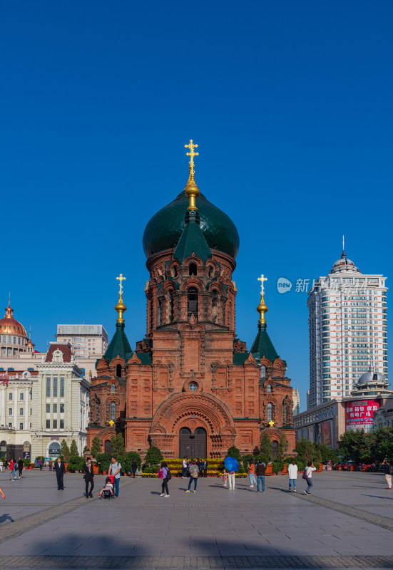 哈尔滨中央大街圣索菲亚大教堂