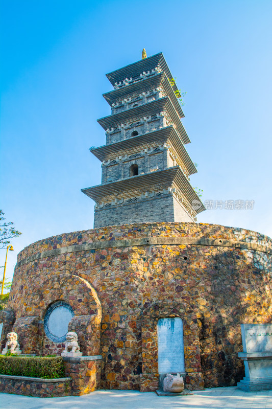 江苏南京九华山公园地标建筑三藏塔