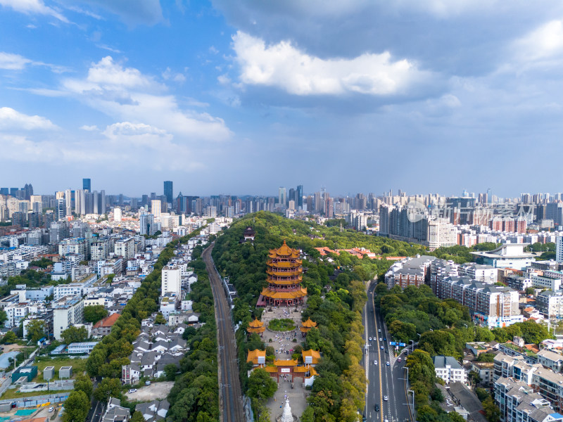 湖北武汉城市风光地标建筑航拍