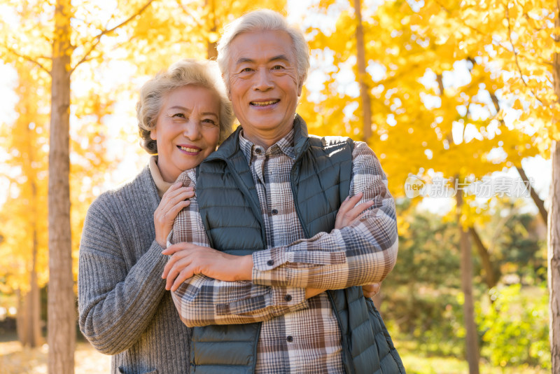 甜蜜的老年夫妻