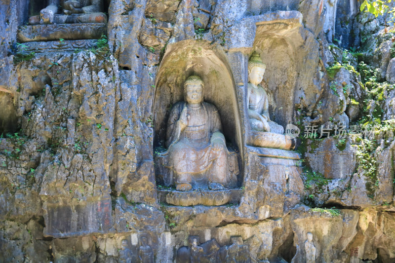 杭州灵隐寺飞来峰景区石刻造像