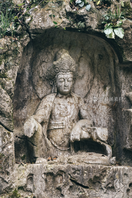 杭州飞来峰造像-石刻佛像群