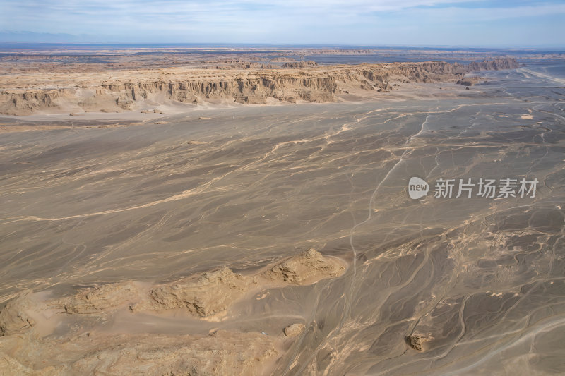 新疆哈密大海道火星地貌雅丹高空航拍