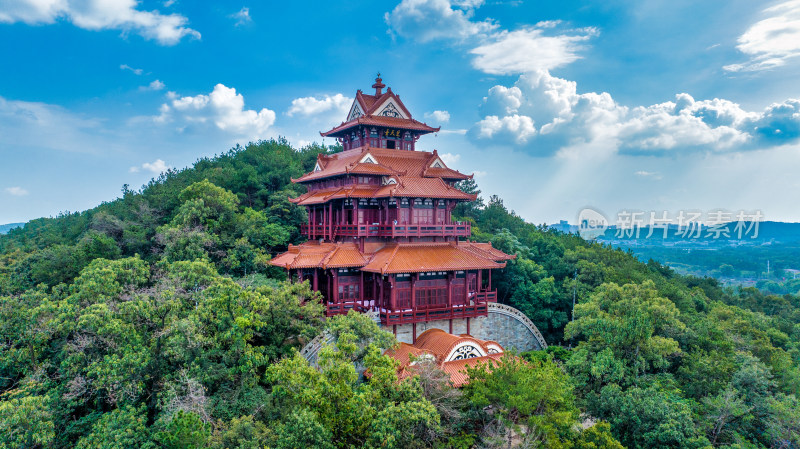 湖北武汉东湖磨山楚天台航拍