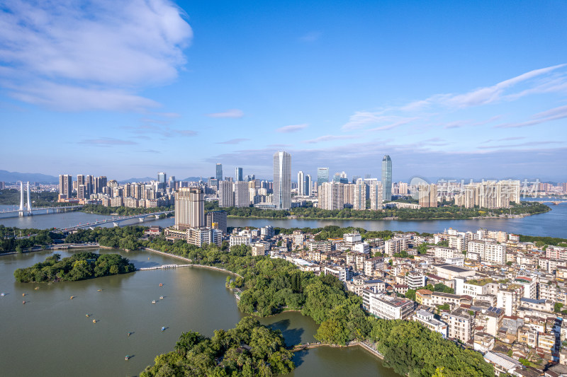 广东惠州城市风景航拍