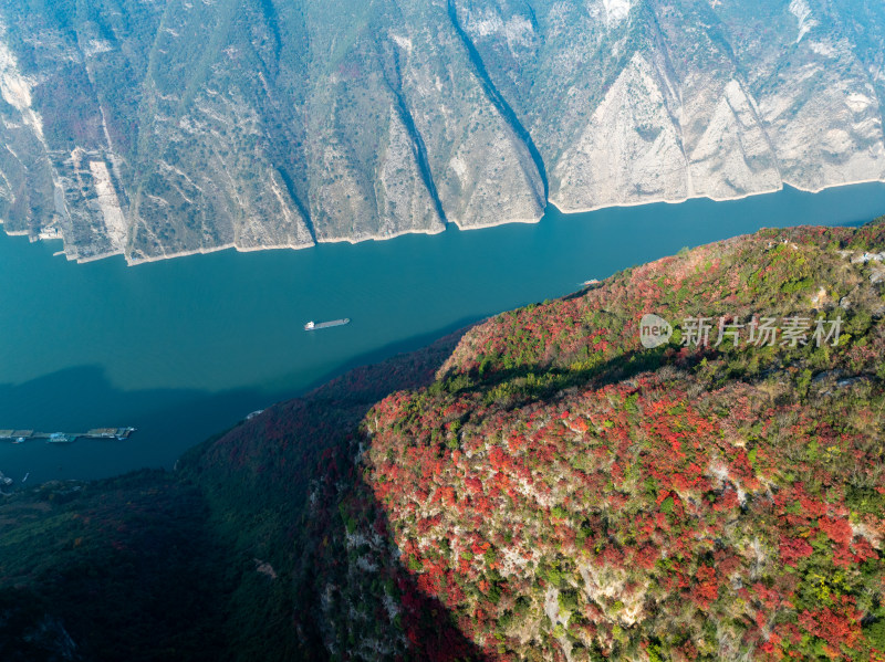 长江三峡巫峡红叶