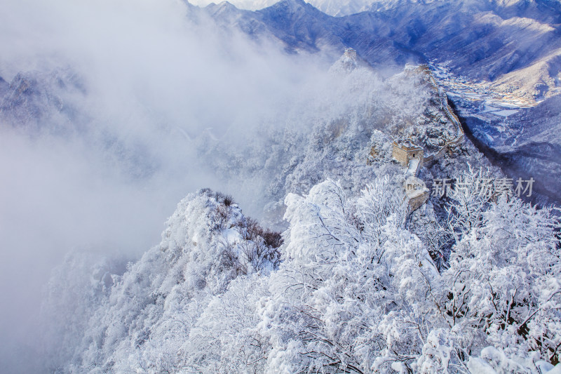 箭扣长城雪景