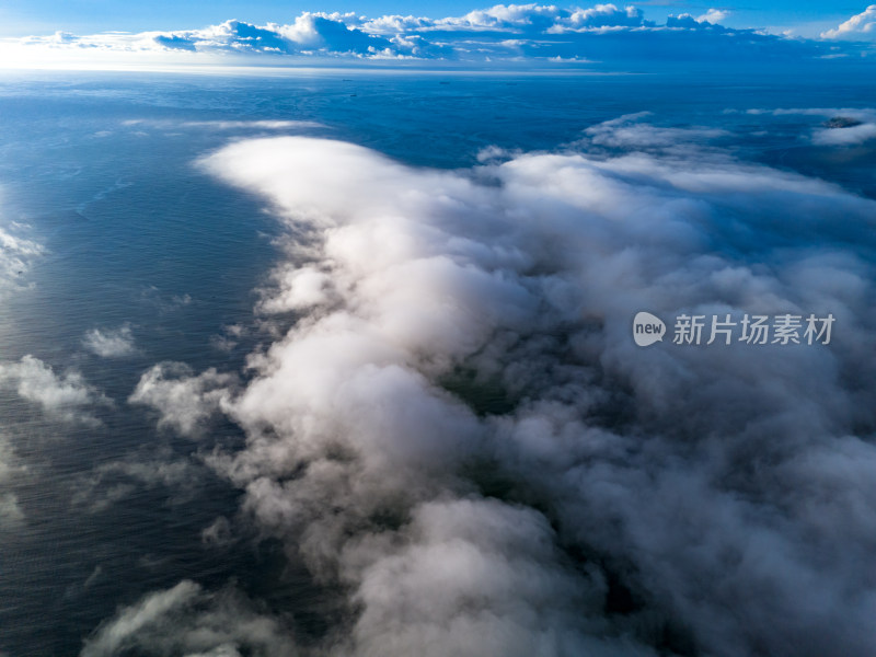 唯美自然风光海岛云海航拍南澳岛