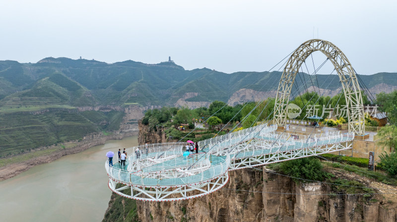 内蒙古黄河大峡谷玻璃观景台