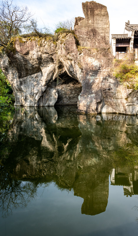 浙江绍兴柯桥柯岩鉴湖景区景点景观