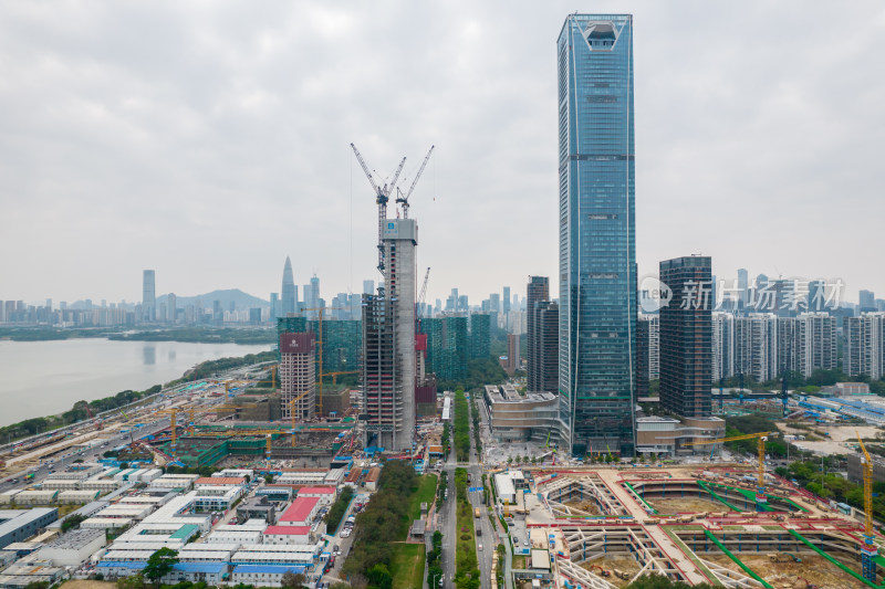 深圳湾超级总部基地建设工地