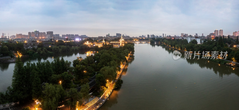 南通濠河风景区夜景