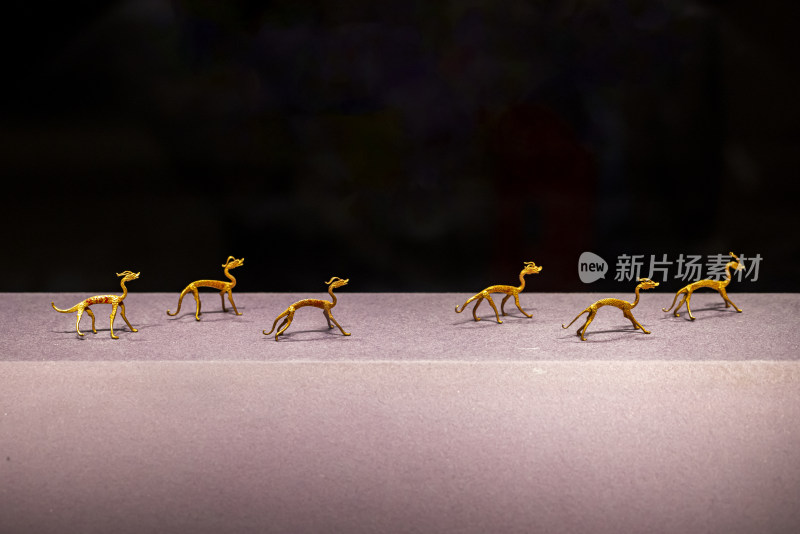 唐代赤金龙，陕西历史博物馆藏