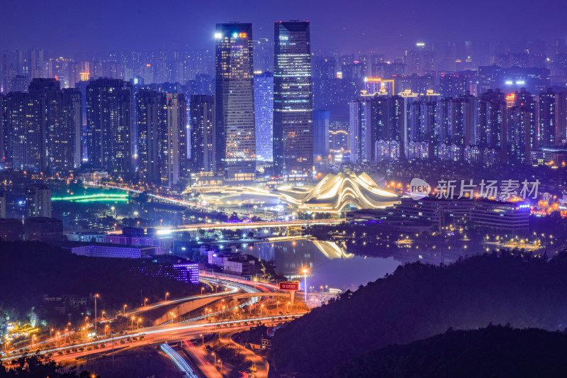 长沙梅溪湖大剧院夜景