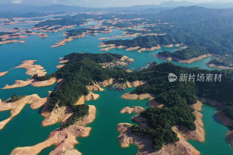 河源万绿湖 湖泊 千岛湖