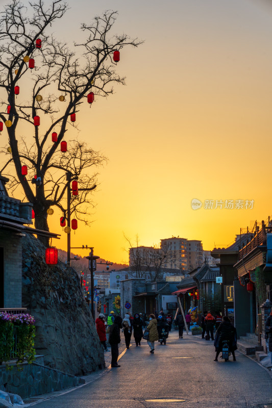 北京石景山模式口历史文化街区京西古道年味