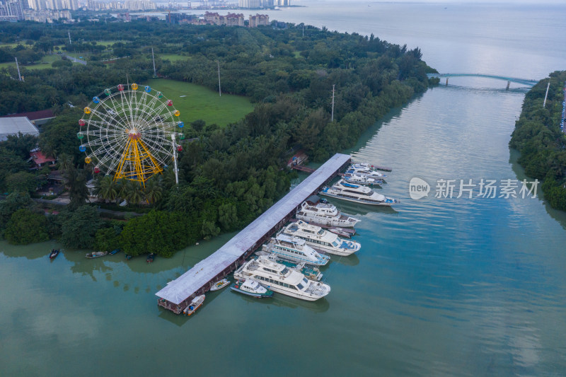 海口航拍城市风光