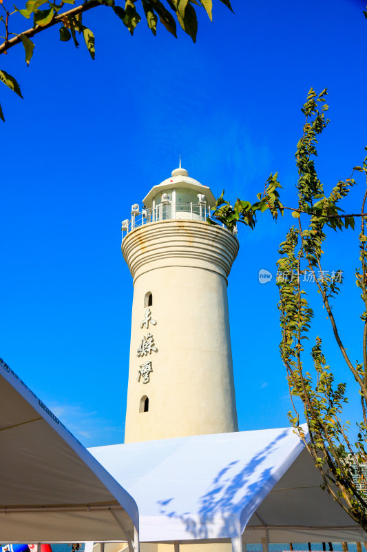 黄石磁湖景区城市风光，眺望城市天际线