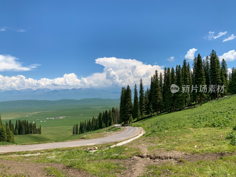 中国新疆伊犁那拉提草原旅游风光