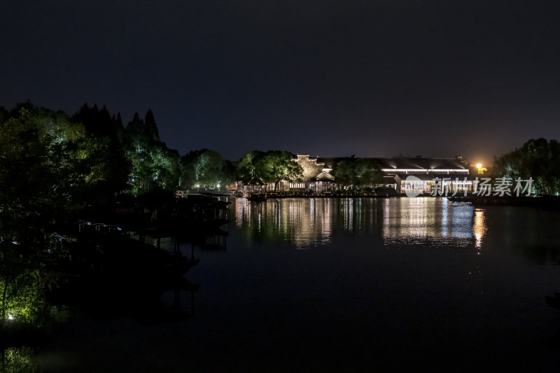 浙江嘉兴乌镇西栅夜景