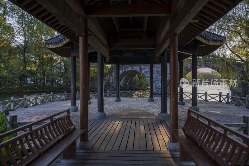 杭州西湖茅家埠江南水乡风景