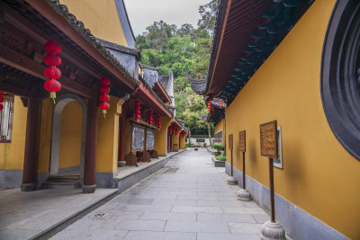 杭州西湖三天竺法镜寺古建筑风景