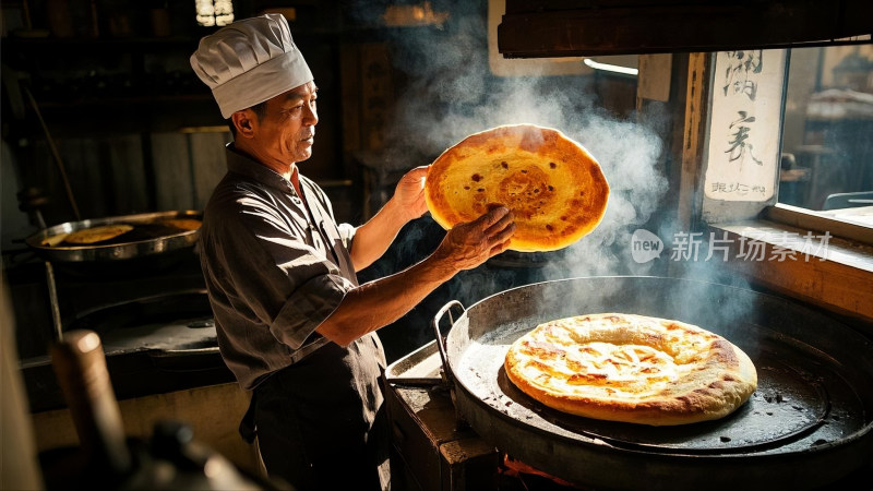 浙江缙云烧饼 特色小吃十分美味