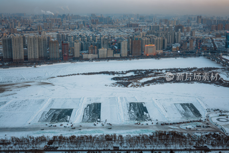 哈尔滨冰雪城市景色