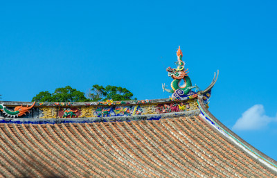 福建泉州开元寺的闽南风格屋顶