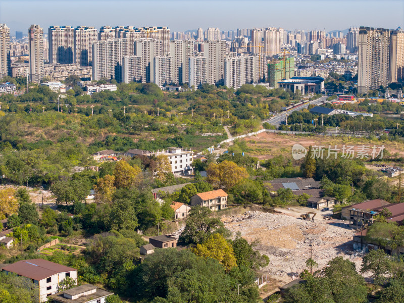 上饶城市建设航拍图