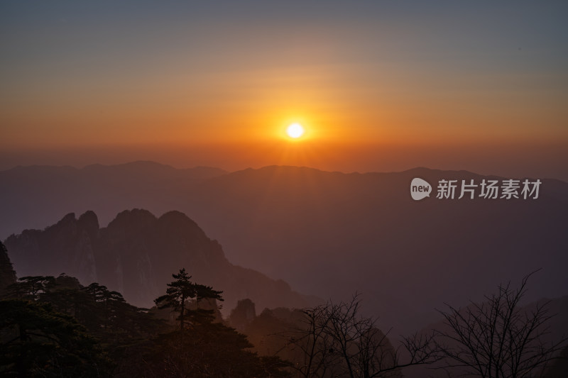 安徽黄山风景区自然风光