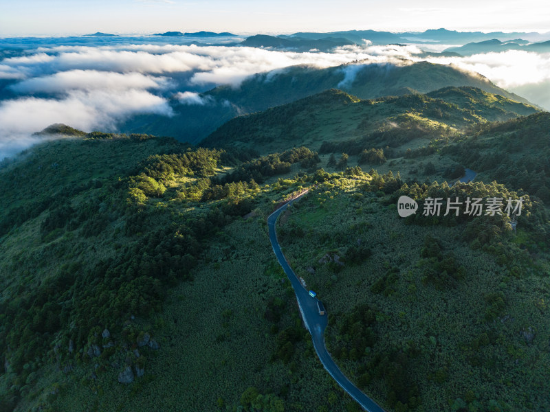 祖国大好河山云海云雾缭绕航拍