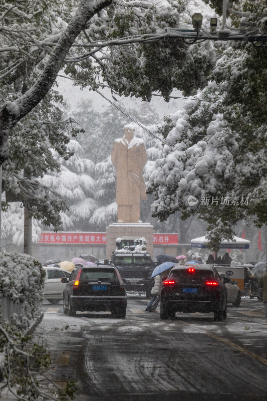 长沙雪景