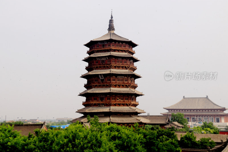 山西应县木塔 千年佛宫寺塔