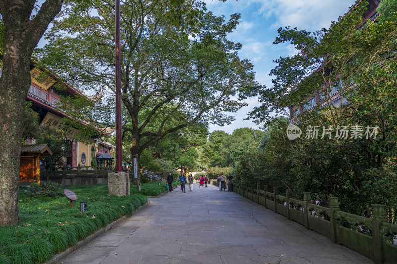 杭州西湖飞来峰灵隐寺千年古刹古建筑