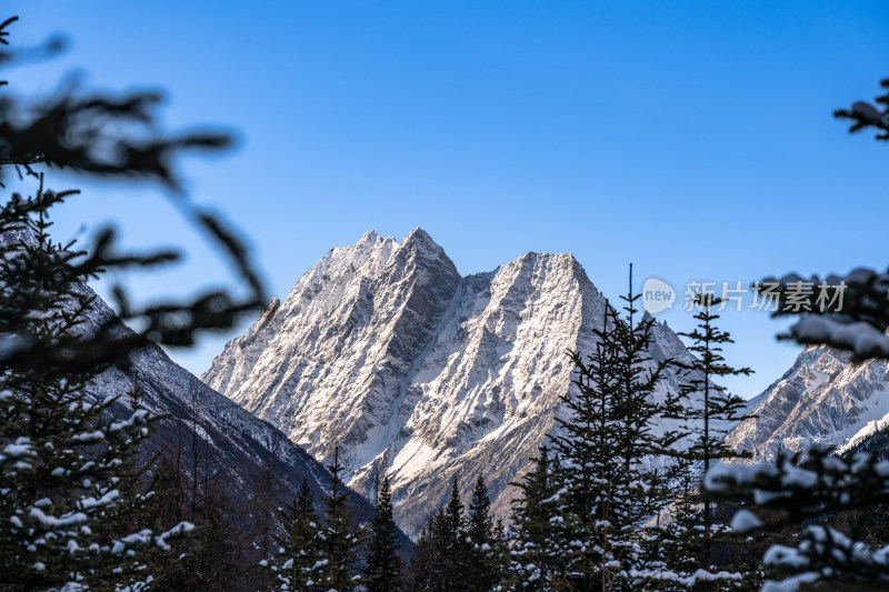 冬天的四姑娘山风景