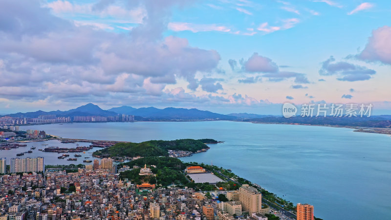 广东汕尾城市航拍