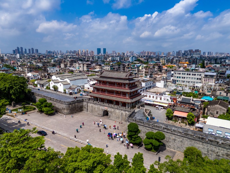 潮州城市风光航拍图