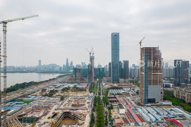 深圳湾超级总部基地建设工地