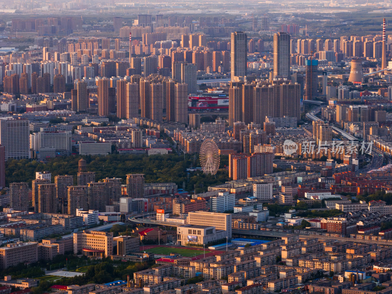 沈阳城市全景航拍