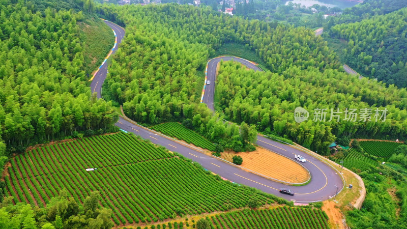 莫干山竹海彩虹公路航拍