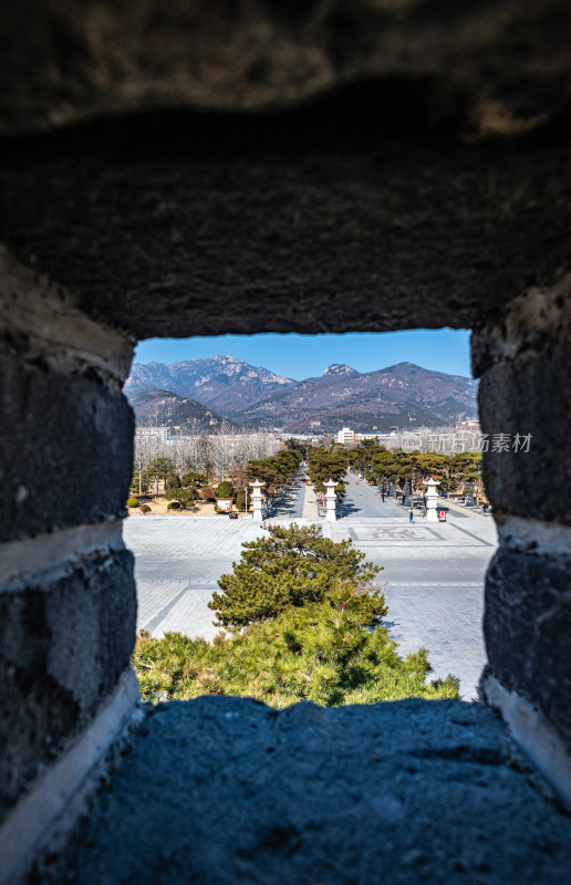 山东泰安岱庙景观岱庙看泰山