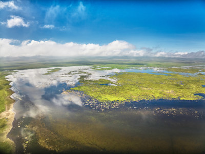 甘肃尕海湖美景