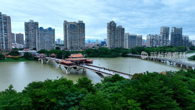 漳州古城航拍摄影照片福建省漳州市城市风光