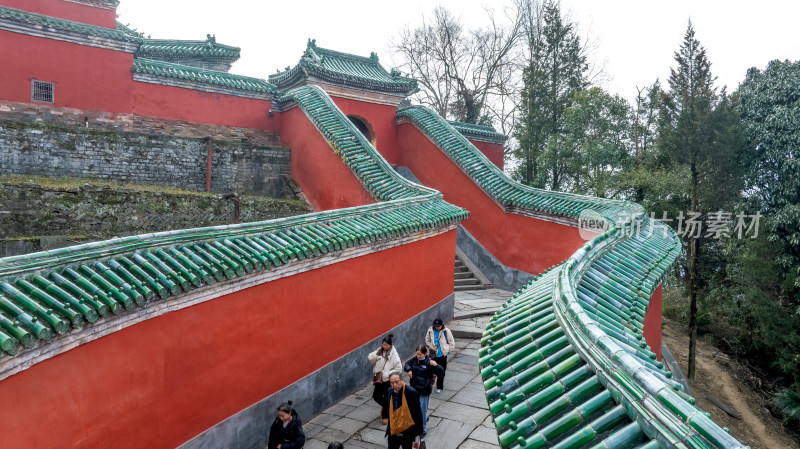 湖北武当山景区太子坡文化古迹旅游