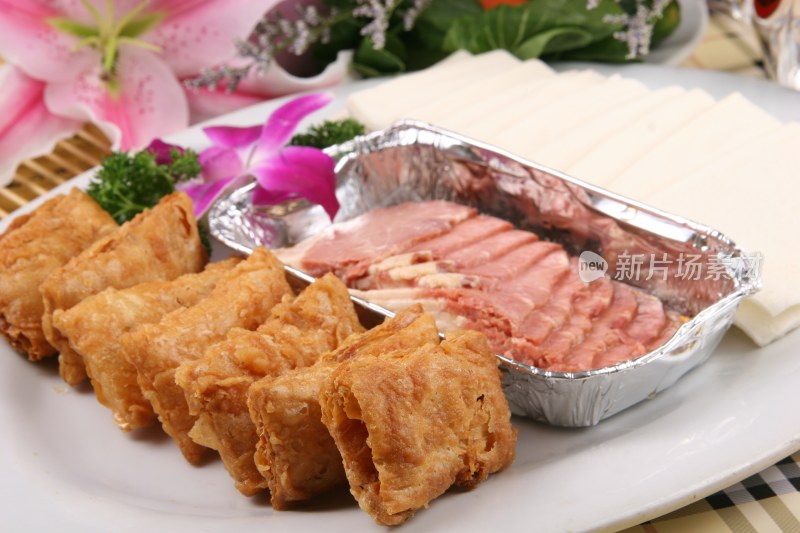 咸肉小油炸盒子夹饼