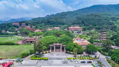 福建莆田南山广化寺释迦文佛塔航拍