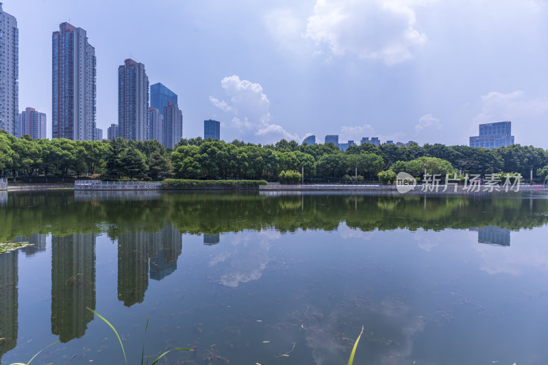 武汉江汉区后襄河公园风景